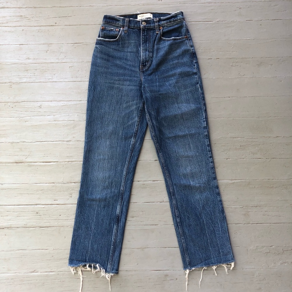 Abercrombie & Fitch Curve Love Jeans The 90’s Straight Ultra High Rise Size 27